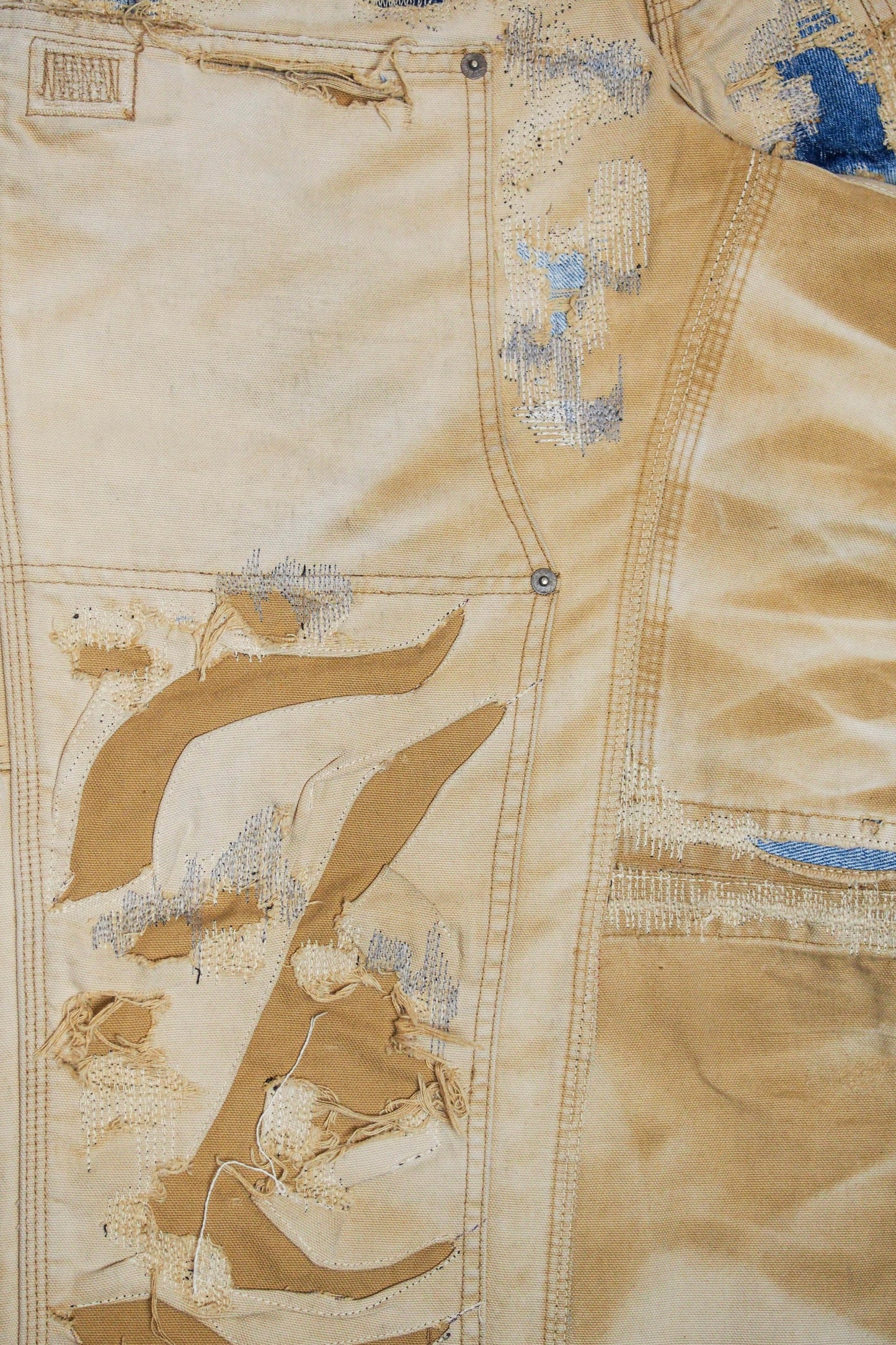 Patchwork Double Knee Pants