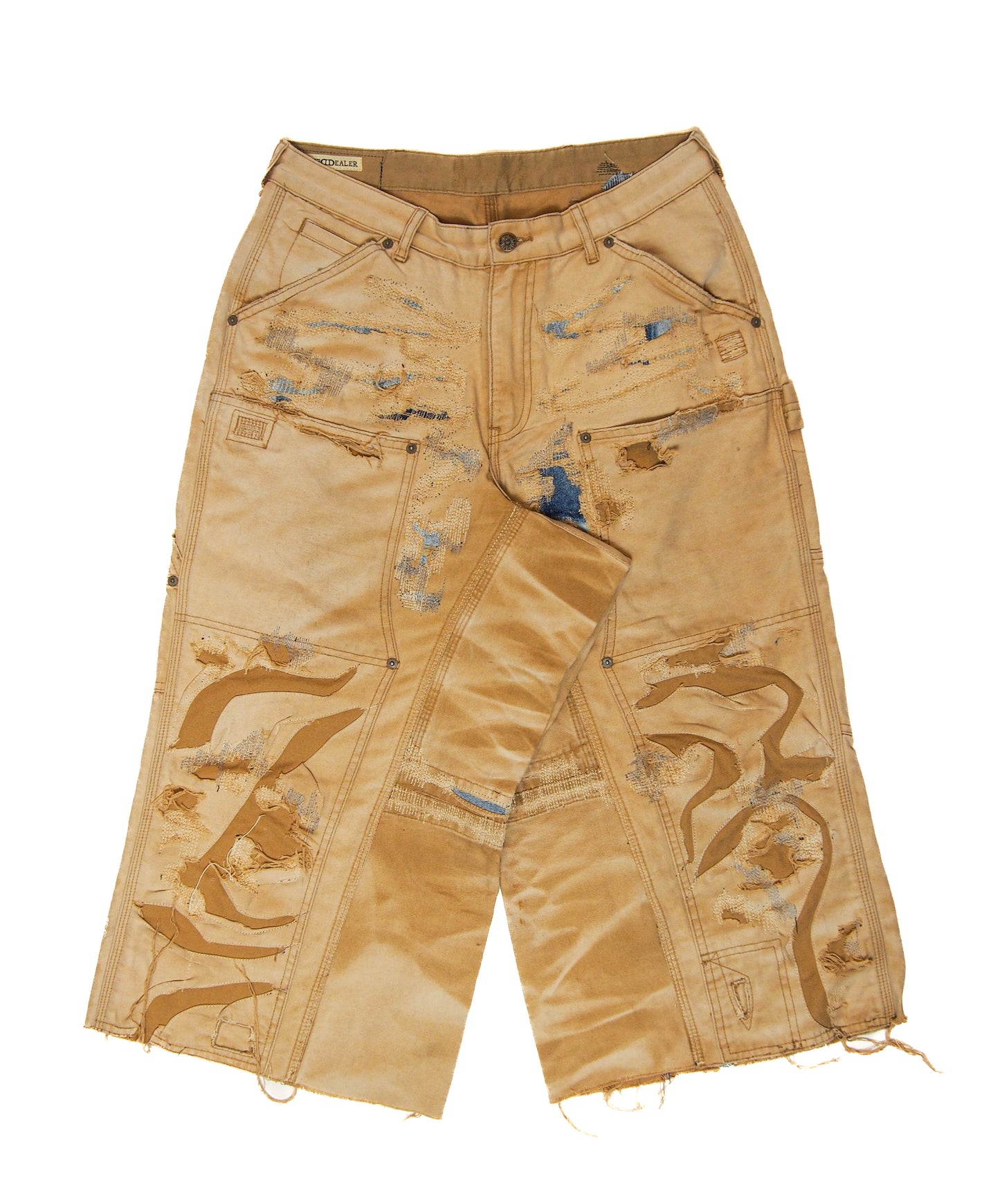 Patchwork Double Knee Pants