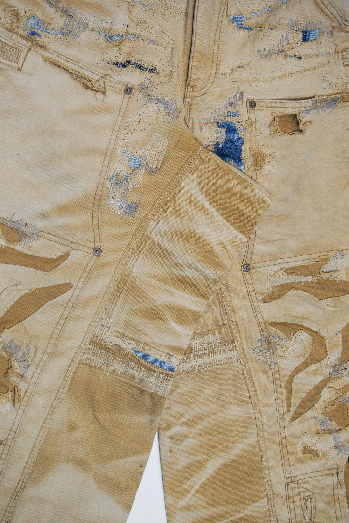 Patchwork Double Knee Pants