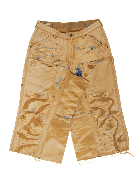 Patchwork Double Knee Pants